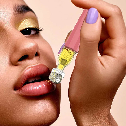 New Derma Titanium Needle Lip Roller