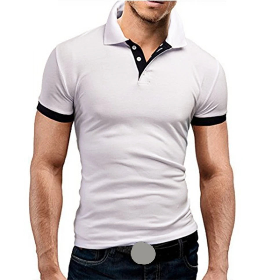 Men's Casual Short-sleeved Stitching