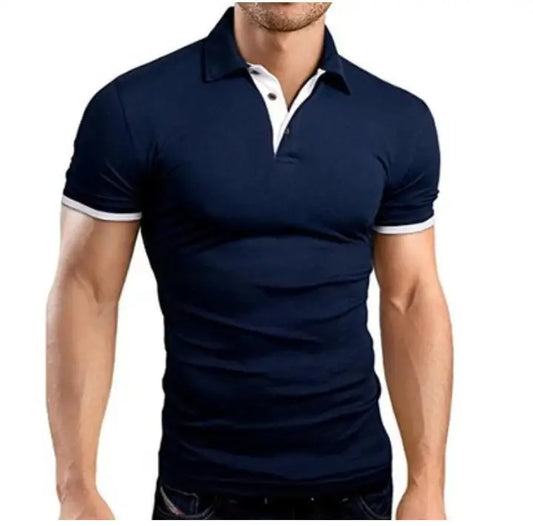 Men's Casual Short-sleeved Stitching