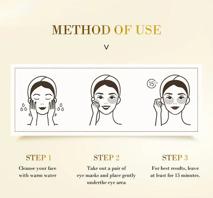 24K Gold Hyaluronic Acid Eye Mask (60 pcs)