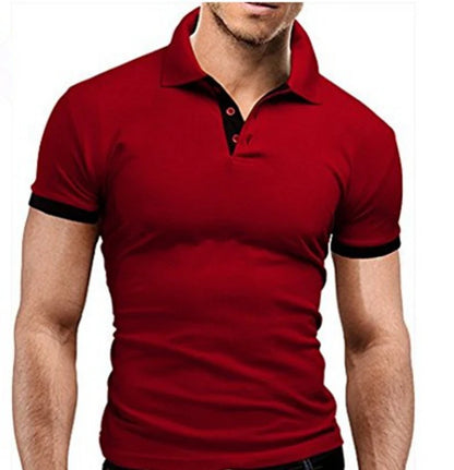 Men's Casual Short-sleeved Stitching