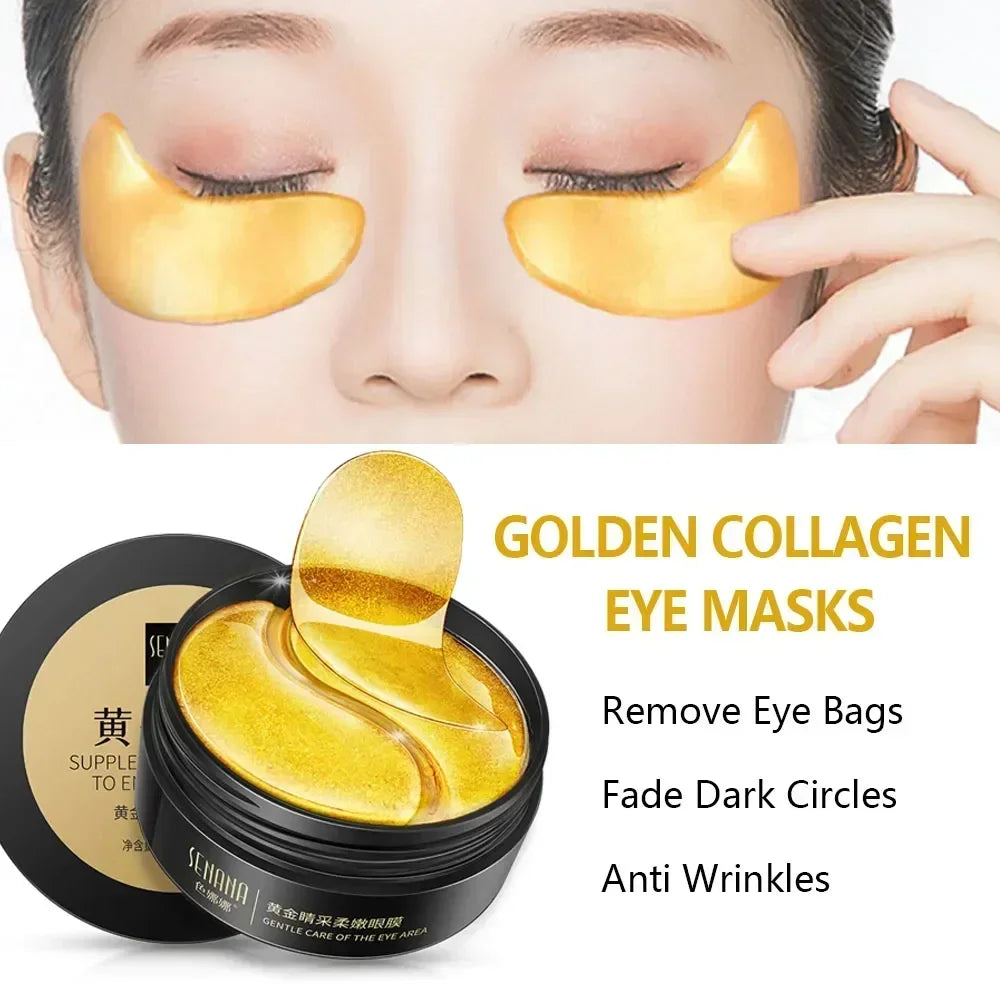 24K Gold Hyaluronic Acid Eye Mask (60 pcs)