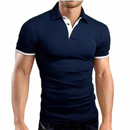 Men's Casual Short-sleeved Stitching