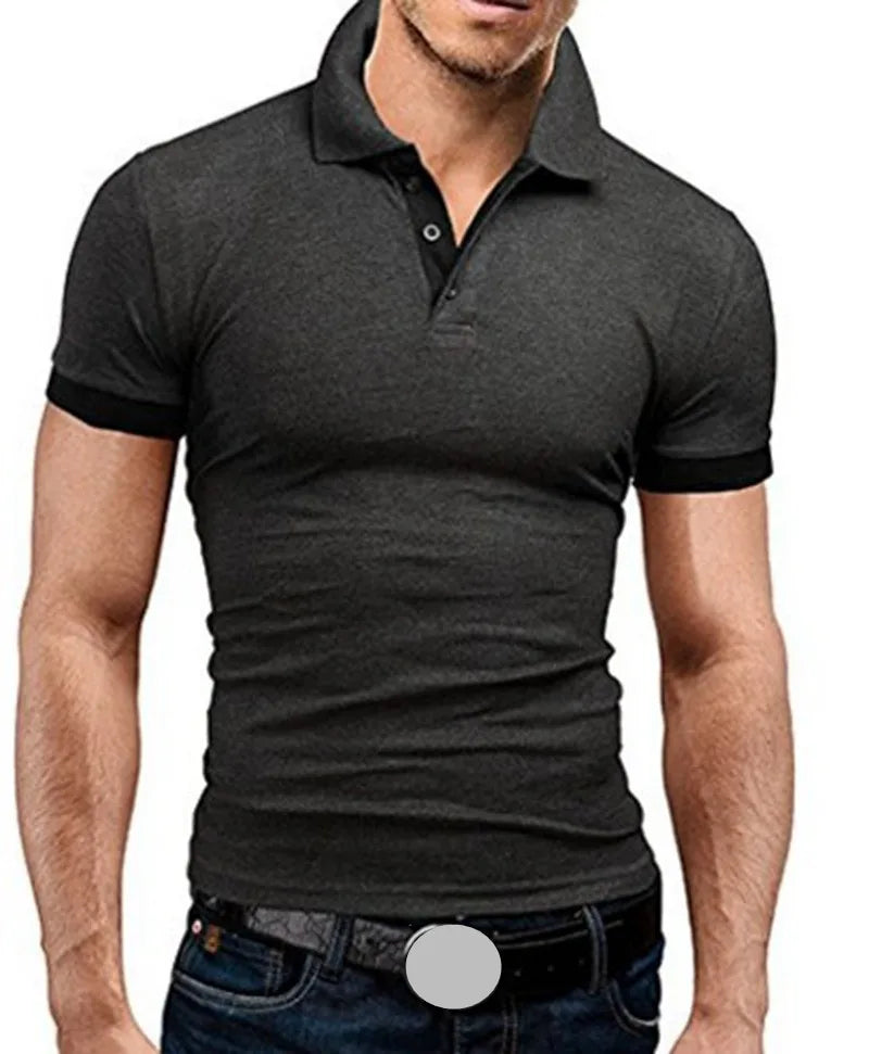 Men's Casual Short-sleeved Stitching