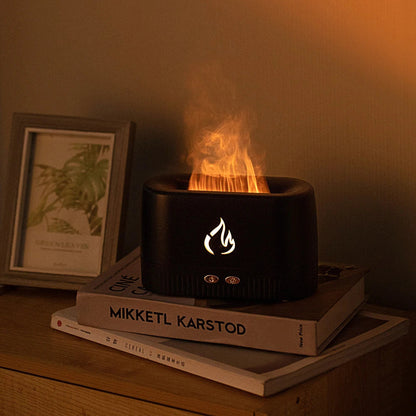 Flame Aromatherapy Machine Humidifier Home Office Hotel Essential Oil