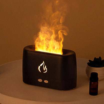 Flame Aromatherapy Machine Humidifier Home Office Hotel Essential Oil