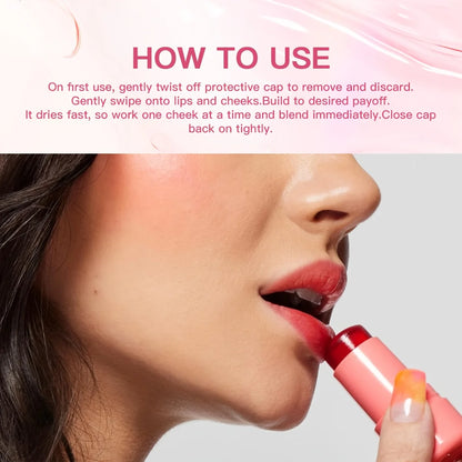 3-in-1 Jelly Blush Stick, Lip Balm & Eyeshadow