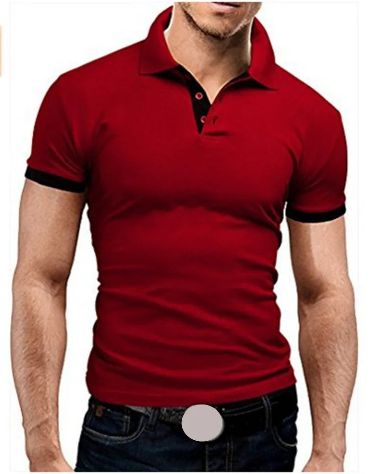 Men's Casual Short-sleeved Stitching